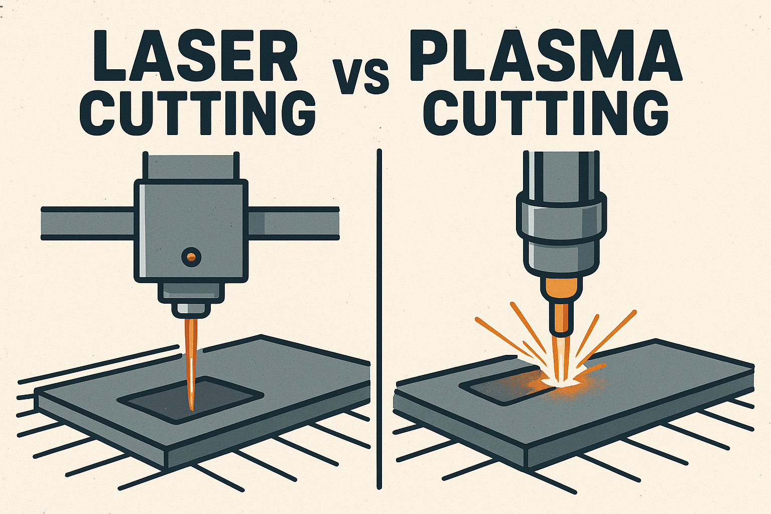 Laser V Plasma Cutting